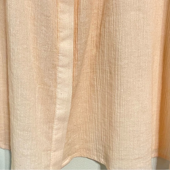 Chico’s Blush Pink Tunic Blouse Metallie Bead Collar 3/4 Sleeves size 0 or 4 - Picture 7 of 11